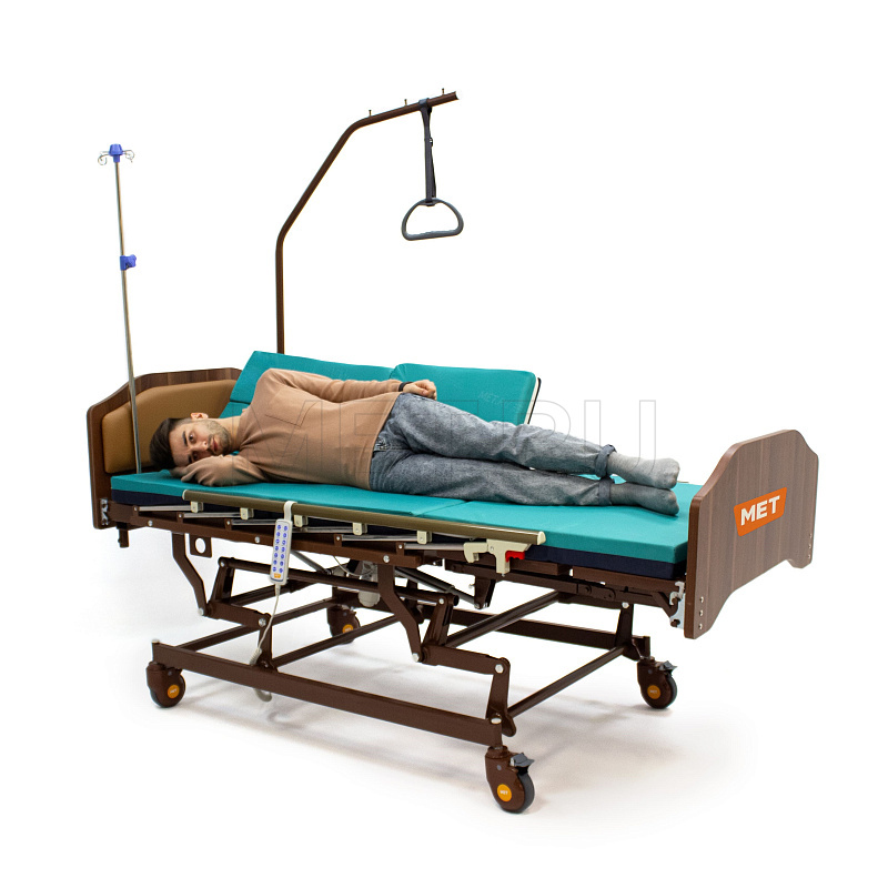 МЕТ REALTA Кровать-кресло с "ушками" - для сна в положении сидя,   с регулировкой высоты, с переворотом и туалетом