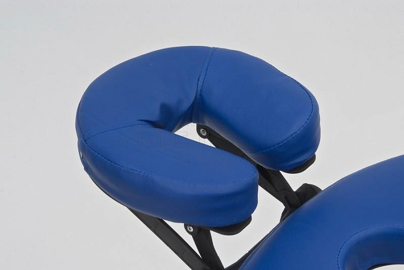 Wendermann Wood Oval-01 Стол массажный переносной на деревянном каркасе, синий-кремовый MET