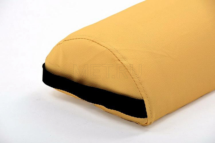 Горчичный Валик для массажного стола, полукруглый MET