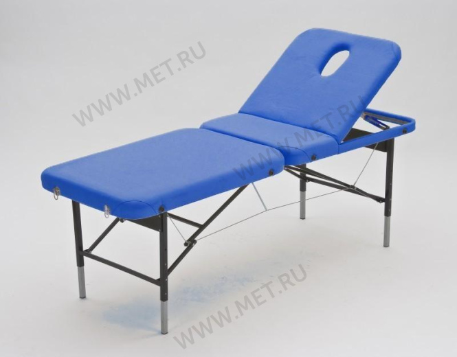 Wendermann Steel 02 (JFST02) Удлиненный до 195 см раскладной массажный стол на стальном каркас, синий от производителя