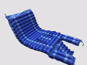 Бесшумный противопролежневый трубчатый матрас с отверстием и доп.секцией