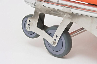 Тележка-каталка два уровня (алюминий) для автомобилей скорой помощи