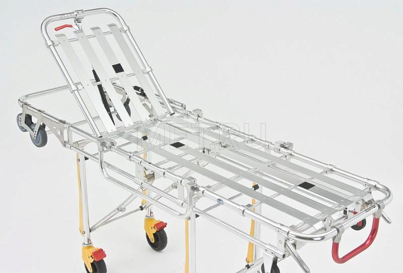YDC-3А Тележка-каталка два уровня (алюминий) для автомобилей скорой помощи