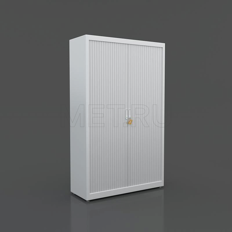 размер 195x120x45 cм МЕТ Кёльн-120  Шкаф медицинский металлический двухстворчатый,  с раздвижными ролетами МЕТ