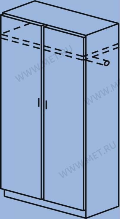  Шкаф  для одежды двухстворчатый МД-501.02 от производителя