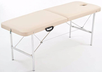 Массажный стол складной с фиксированной высотой, легкий, бежевый