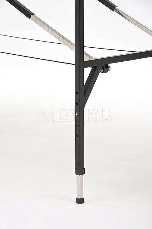 Телескопическая ножка с пятью положениями по высоте JFST02 Раскладной трёхсекционный массажный стол на стальном каркасе, бежевый MET