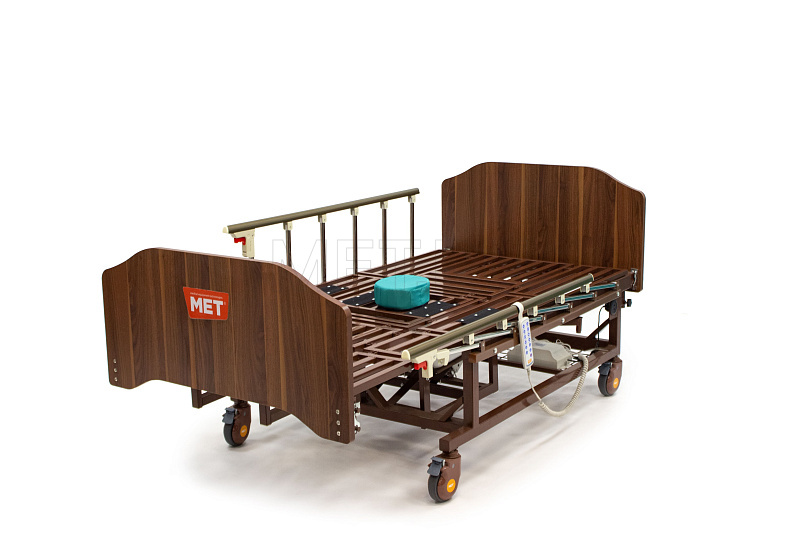 MET EVA Кровать функциональная медицинская электрическая с полным переворотом, с туалетом, с "ушками" MET