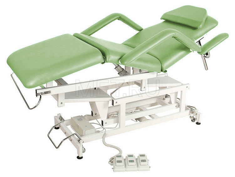 DB-9 (КО-071) ФИСТАШКОВЫЙ Массажный стол с электроприводными регулировки высоты и положения секций