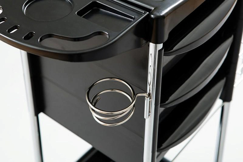 SD-3016В Тележка парикмахерская, чёрная MET