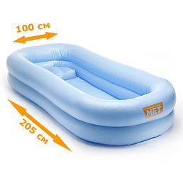 Надувная ванна для мытья лежачих больных, с компрессором для накачки