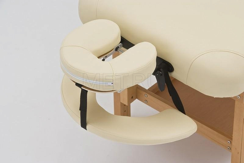 Wendermann Wood 0A Стол массажный стационарный с рамой из бука, бежевый MET