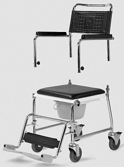 Туалетное кресло-каталка HCDA