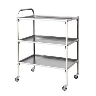 Столик инструментальный передвижной с тремя  полками, н/н/н