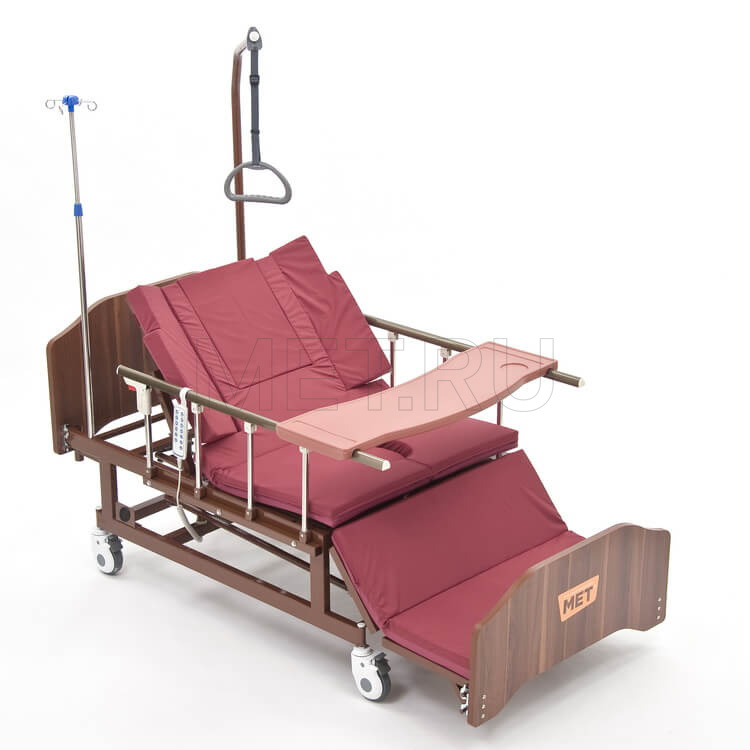 MET REVEL XL (120см) Электрическая  медицинская кровать для ухода за лежачими больными с  переворотом и туалетом с увеличиной шириной ложа от производителя