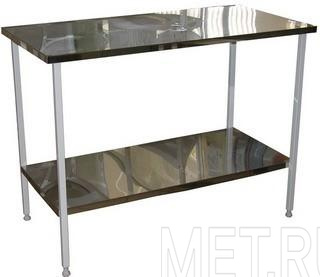 МСК-678.060.02 Стол  технологический на металлокаркасе, столешница из нержавейки (600*600*900) от производителя