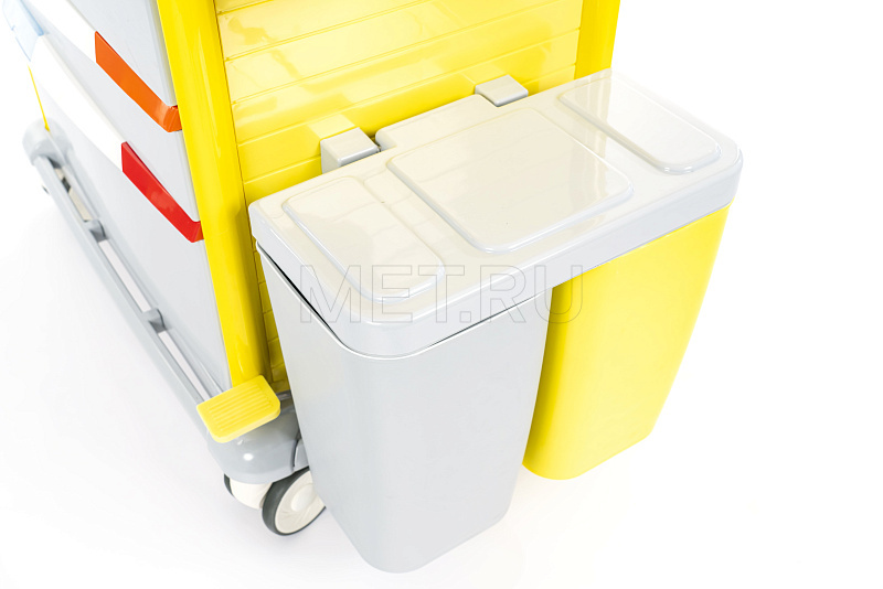 MET PSC-160 Тележка медицинская универсальная желтая  MET