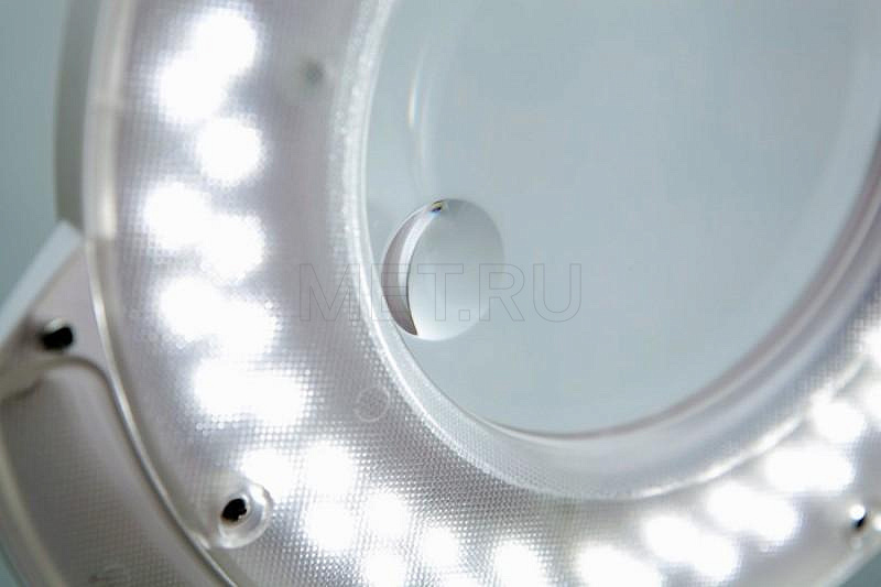 SD Диодная лампа-лупа с колёсной опорой-пятилучьем МЕТ