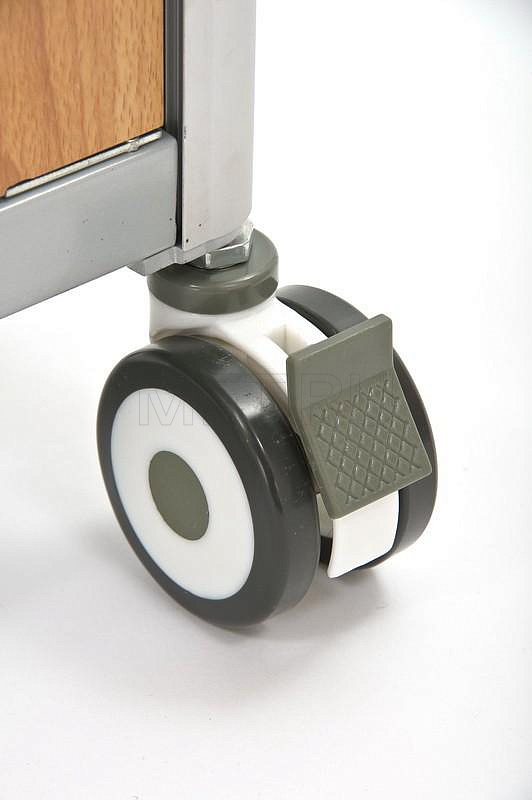 Алюминиевый каркас Тумба прикроватная из HPL-пластика с поворотно выдвижным столиком