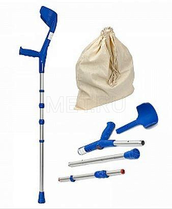 REBOTEC Тревел  108.50 Складной локтевой костыль, канадка, синий