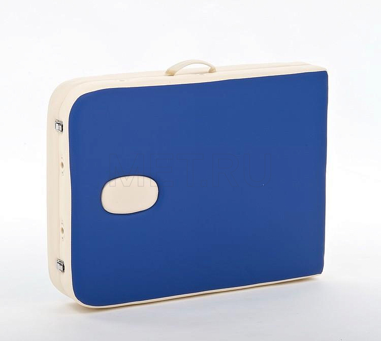 JF AL01А Стол массажный переносной алюм. син-крем/мк