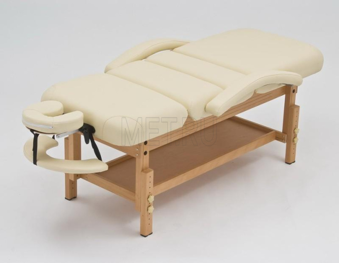 Wendermann Wood 0A Стол массажный стационарный с рамой из бука, бежевый от производителя