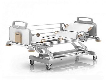 Четырёхсекционная кровать с электроприводными регулировками положения секций и высоты ложа