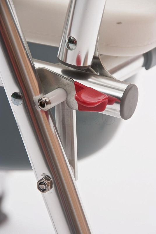 WC XXL (хром) Кресло-туалет складное, повышенной грузоподъемности MET