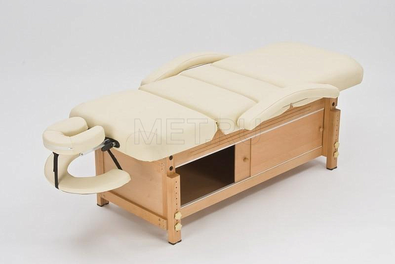 Wendermann Wood 2A Массажный стол стационарный с рамой из бука, кремовый от производителя