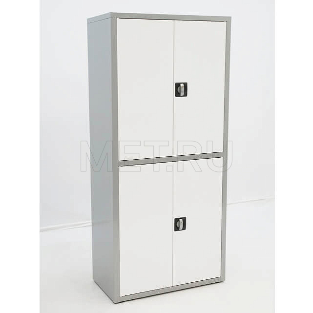размер 175x80x40 cм МЕТ ВАЛЕНТИЯ 2ММ  Шкаф медицинский,  каркас- серый, дверцы-белые