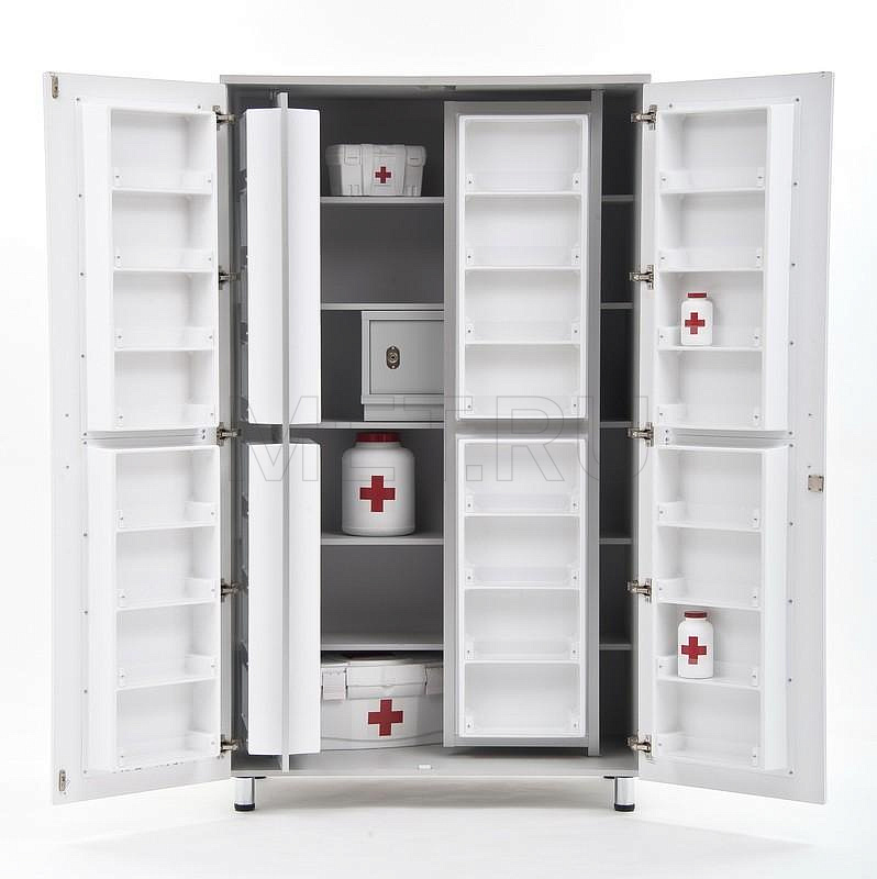 ША02-00 БЕЛЫЙ Шкаф для медикаментов (1100*650*1910) от производителя