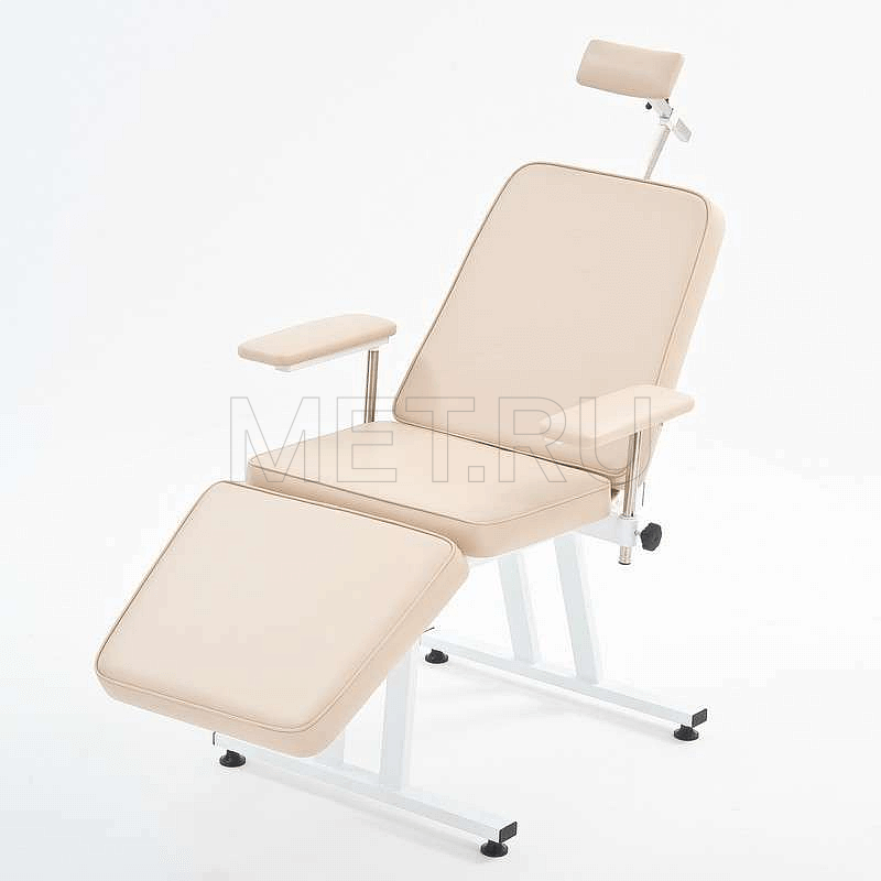  Кресло для исследований ЭЭГ,  с короткой спинкой, бежевое