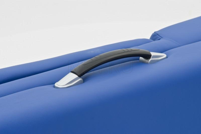 Wendermann Steel 02 (JFST02) Удлиненный до 195 см раскладной массажный стол на стальном каркас, синий MET
