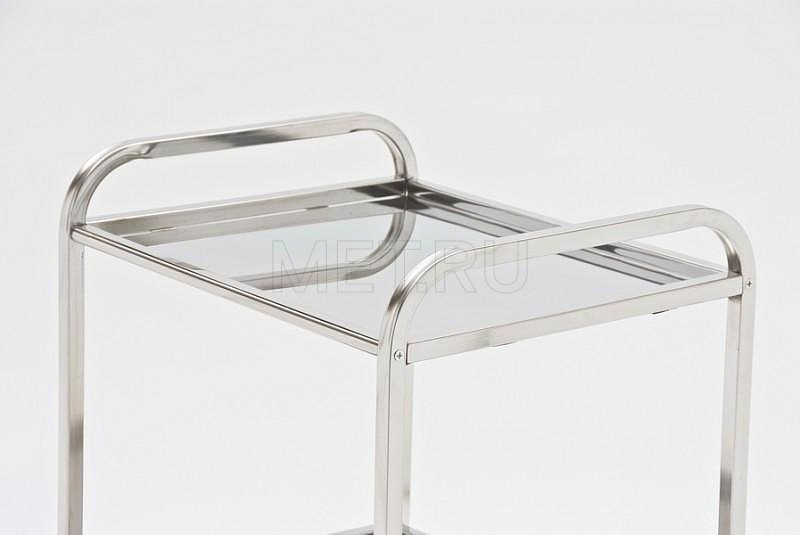СИ-02-01Н  н/н Столик инструментальный 2х полочный, из нерж.стали  (размер 450х545мм) MET