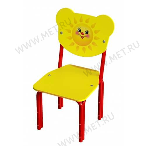 Солнышко Детский стульчик на металлокаркасе для педиатрических ЛПУ и дошкольных учреждений от производителя
