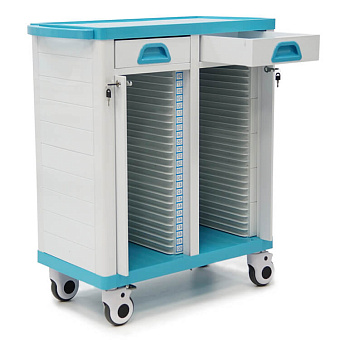 Тележка-столик для транспортировки и хранения рентгеновских кассет