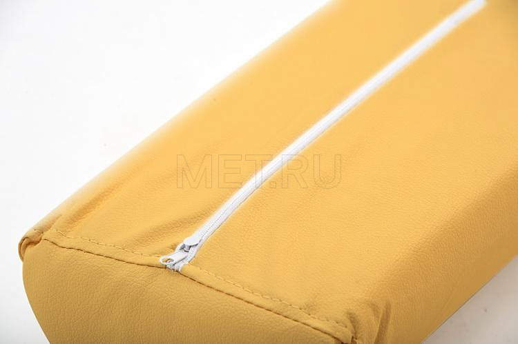 Горчичный Валик для массажного стола, полукруглый MET