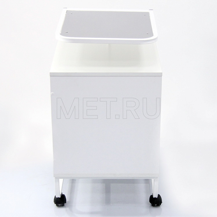 ТМ.13.00 Тумба-стол прикроватный с поворотной столешницей (столешница - нержавейка) МЕТ