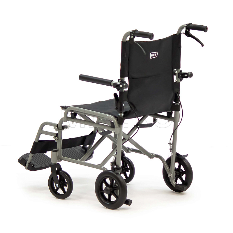 МЕТ TRANSFER 280 Кресло-каталка складная увеличенного размера, облегчённая, грузоподъемность 130кг MET