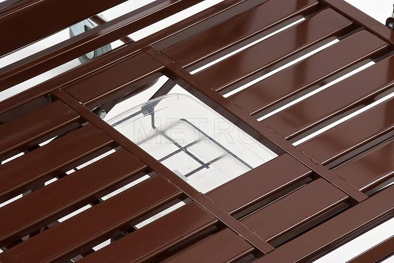 КМФ 942 кардио Кровать кресло  для лежачих больных  с туалетом и столиком, складные ограждения