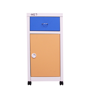 Цветная металлическая тумба "ящик-дверь" с фасадами. выбираемыми по RAL-таблице