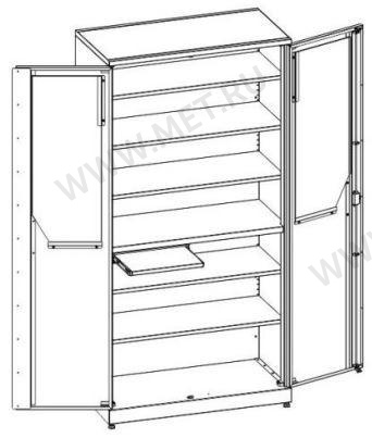 МШ-2-05 (90*46*185) Шкаф для инструментария и медикаментов от производителя
