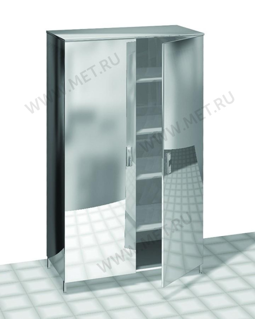 МЕТ-S14 (120*60*185) Шкаф двухдверный на ножках от производителя