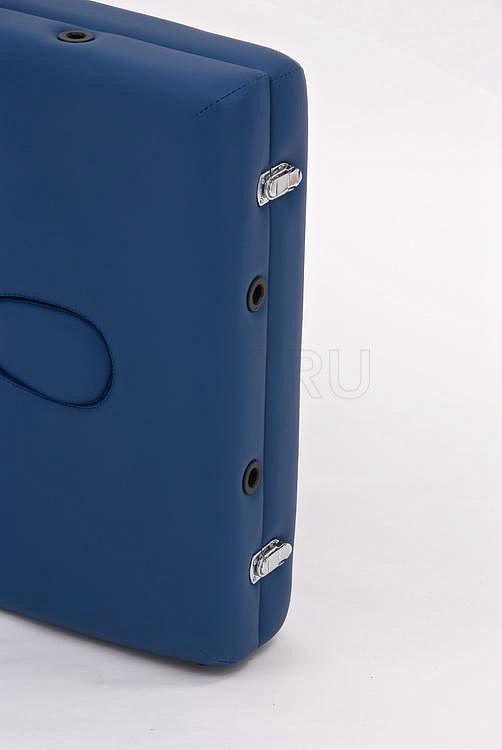 JFAL02 Складной двухсекционный массажный стол на алюминиевом каркасе, синий МЕТ