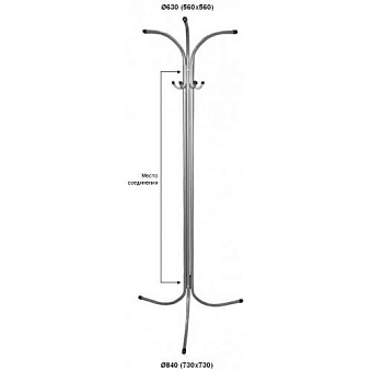 Вешалка офисная напольная