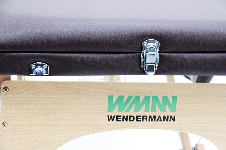 JF-AY01 Массажный стол переносной трёхсекционный на деревянном каркасе, коричневый