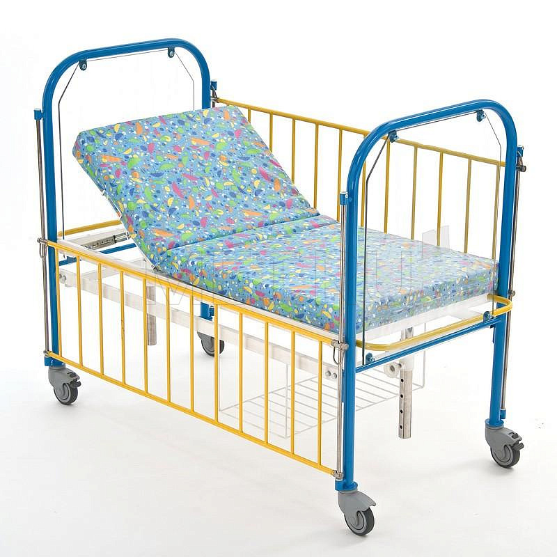 КМФД-7310 Роза прозрачная Кровать 2-х секционная детская с регулировкой высоты и наклона ложа МЕТ