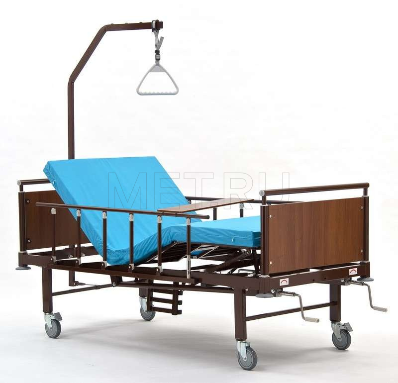 КМФ 943 WOOD WC Кровать медицинская функциональная с туалетом и столиком (пр-во Россия) от производителя
