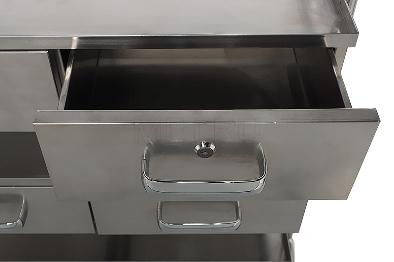 МЕТ SIY-130 Манипуляционный стол из нержавеющей стали медицинский  МЕТ