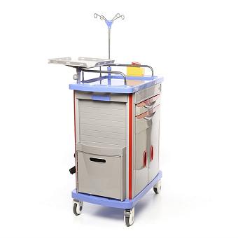 Тележка реаниматолога для внутрибольничной скорой помощи